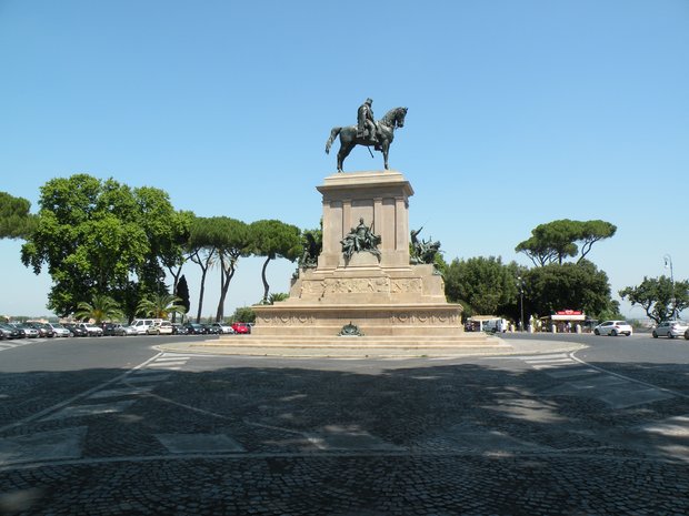  statue équestre de Garibaldi, Janicule